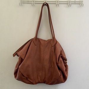 Brown leather purse